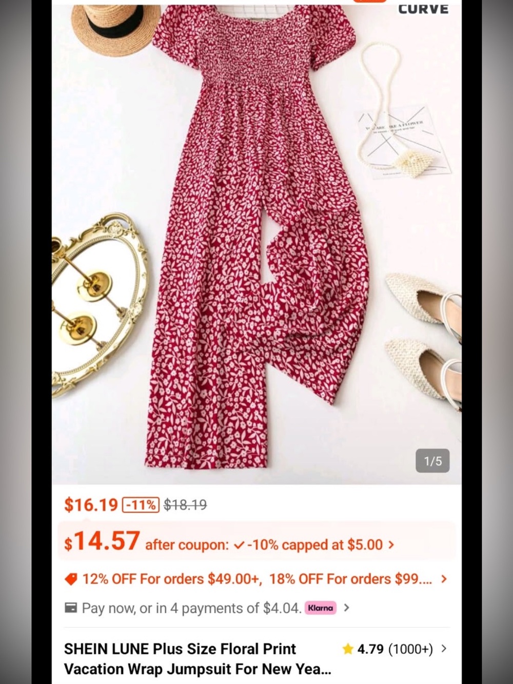SHEIN Floral Romper